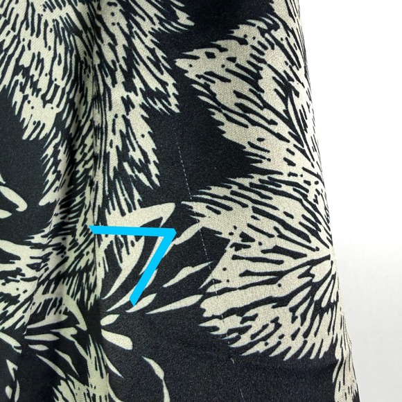 Shoshanna Essie Dress Black Ivory Floral Print Long Sleeve Shirt Dress Size 6 - Picture 13 of 15